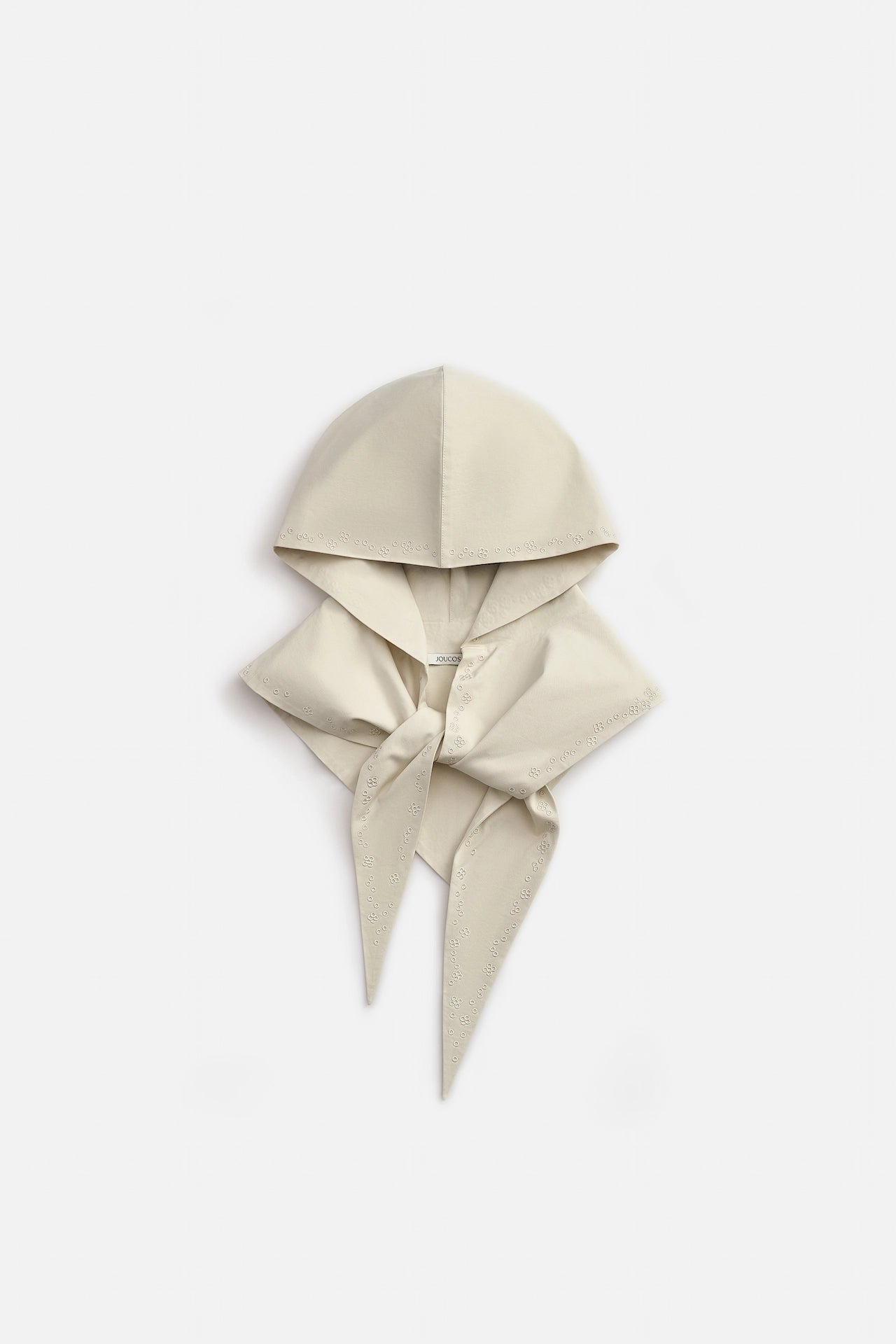EMBROIDERED HOODED SCARF