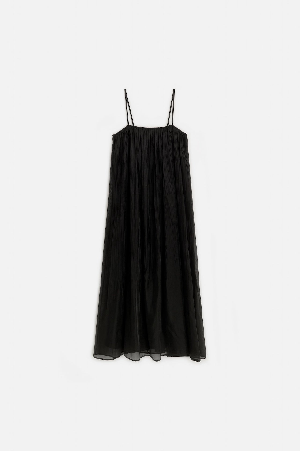 SHEER PLEATED DRESS
