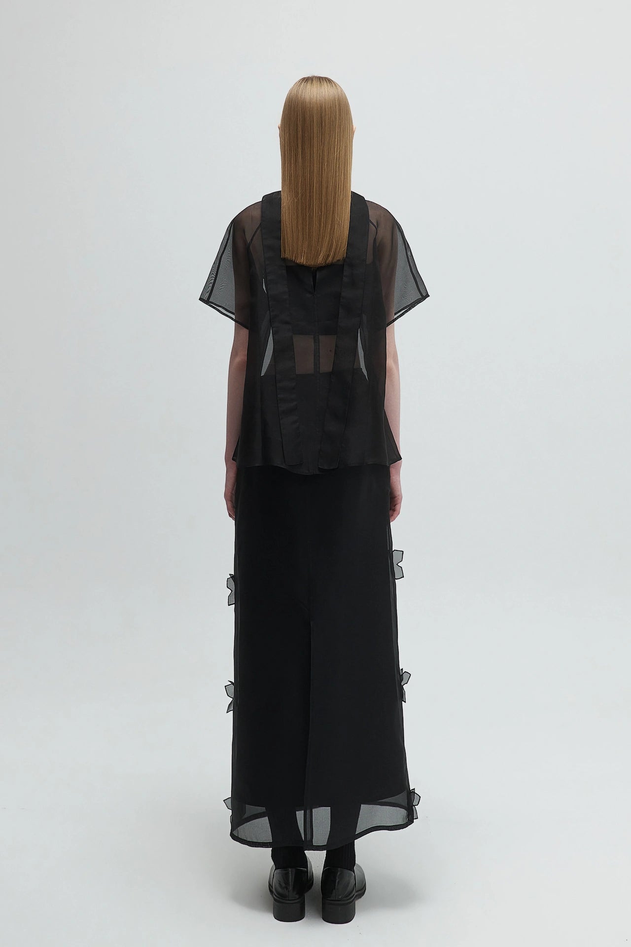 EMBROIDERED SILK SKIRT