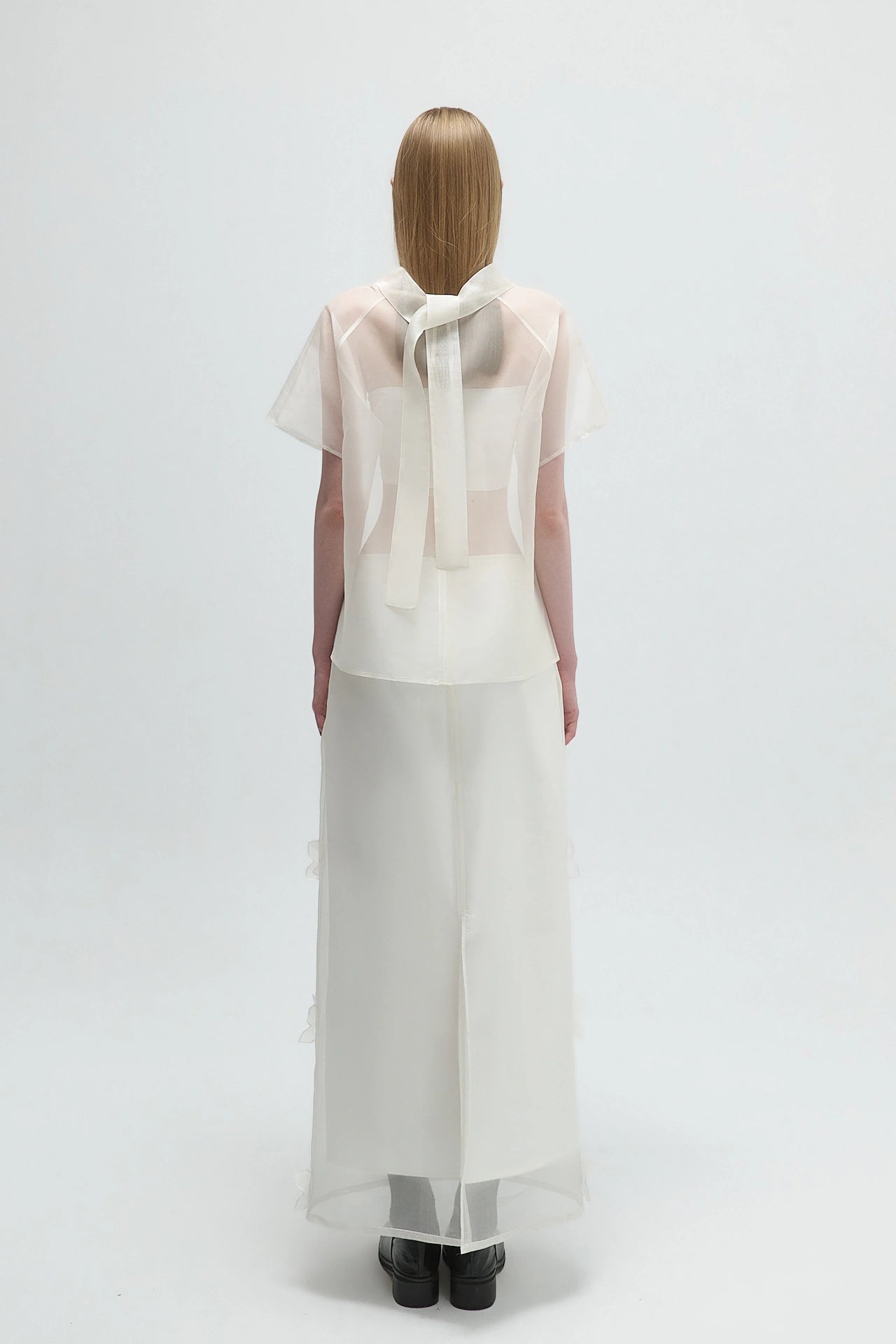 EMBROIDERED SILK SKIRT