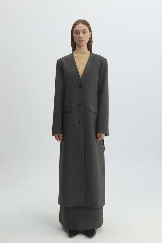 WOOL BELTED COAT