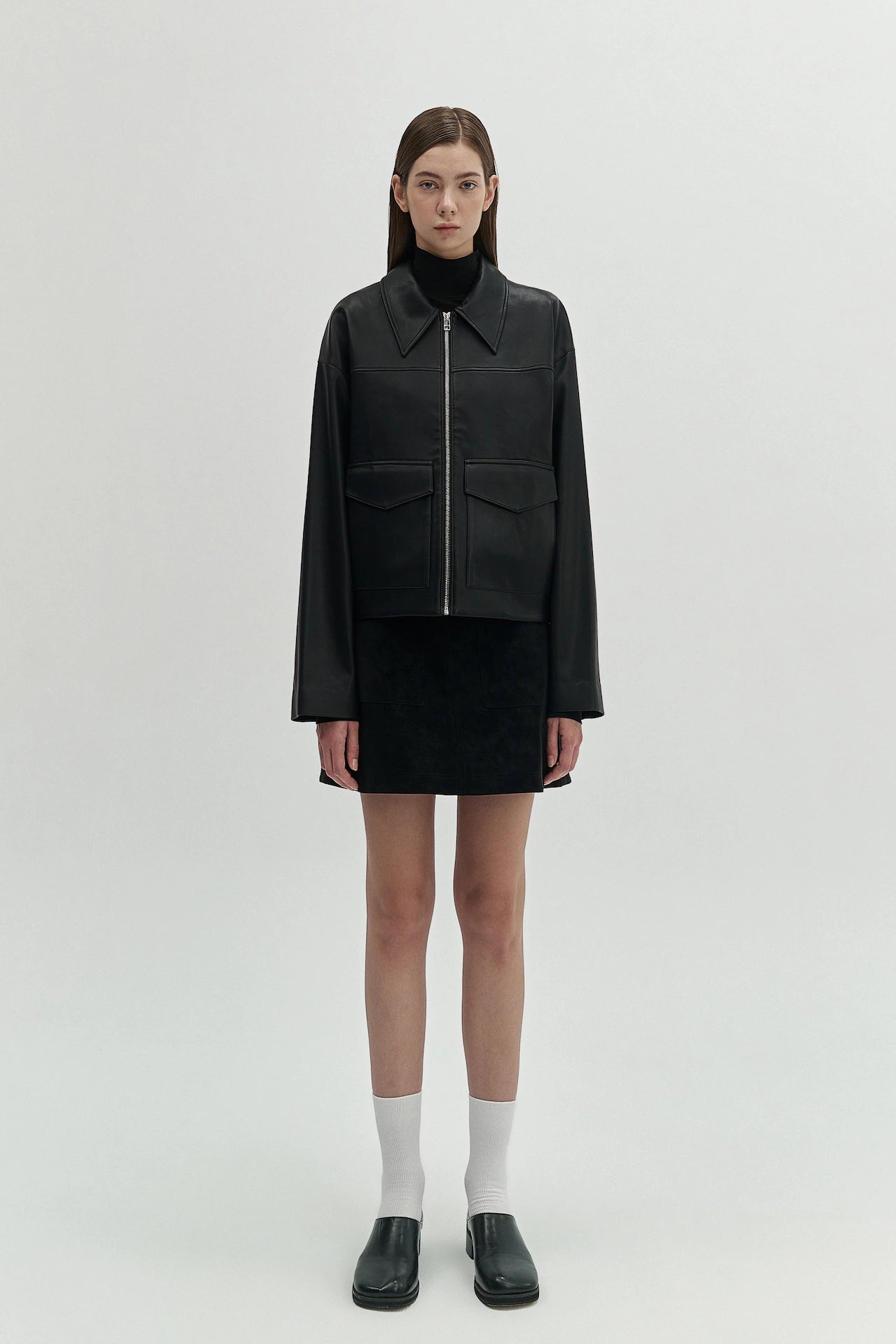 CROPPED ZIP JACKET