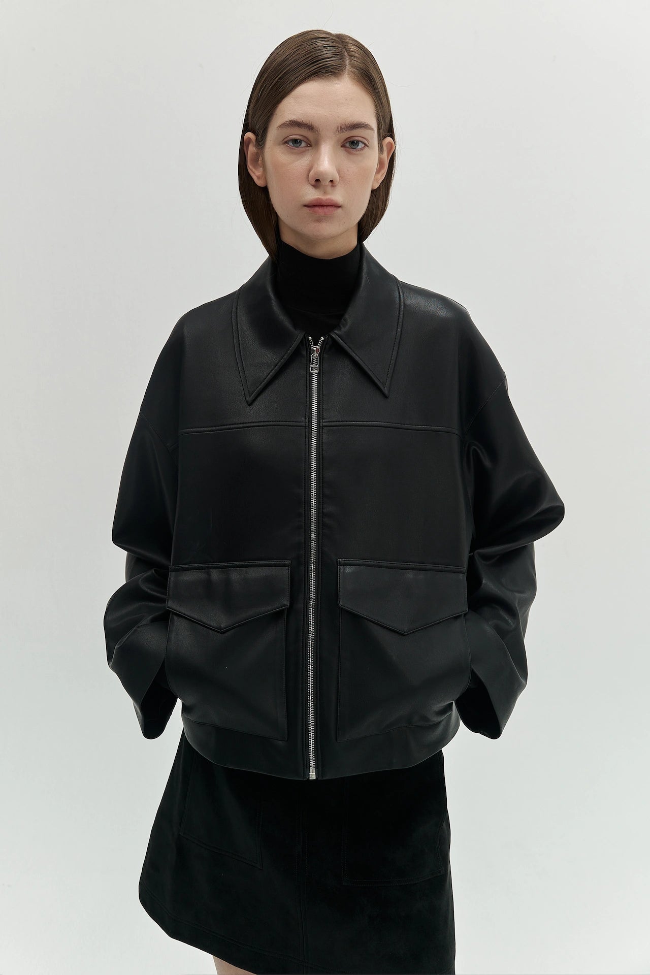 CROPPED ZIP JACKET