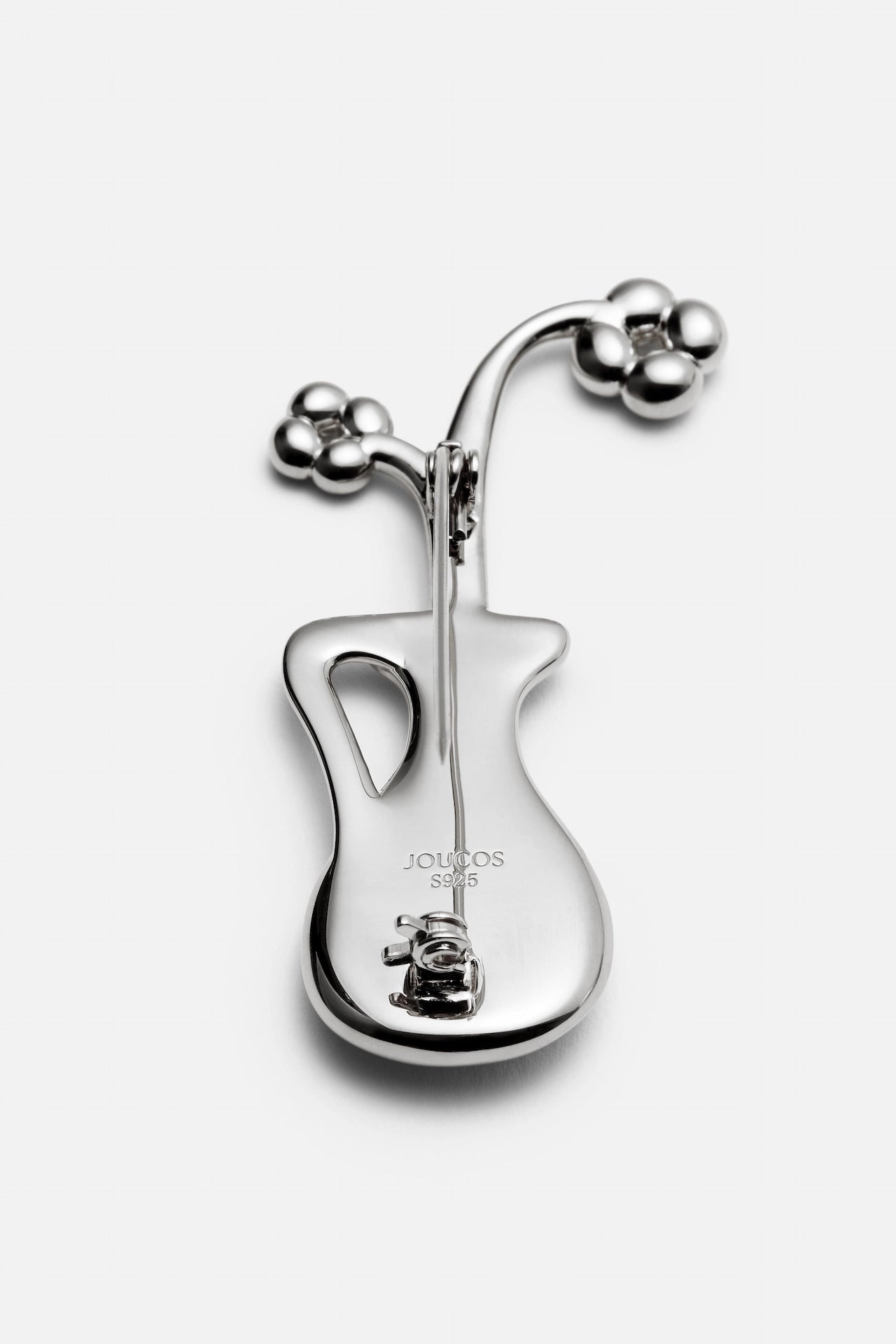 Marshmallow Flower Vase Brooch