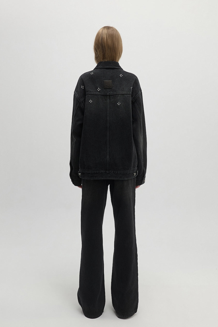 EYELET DENIM JACKET