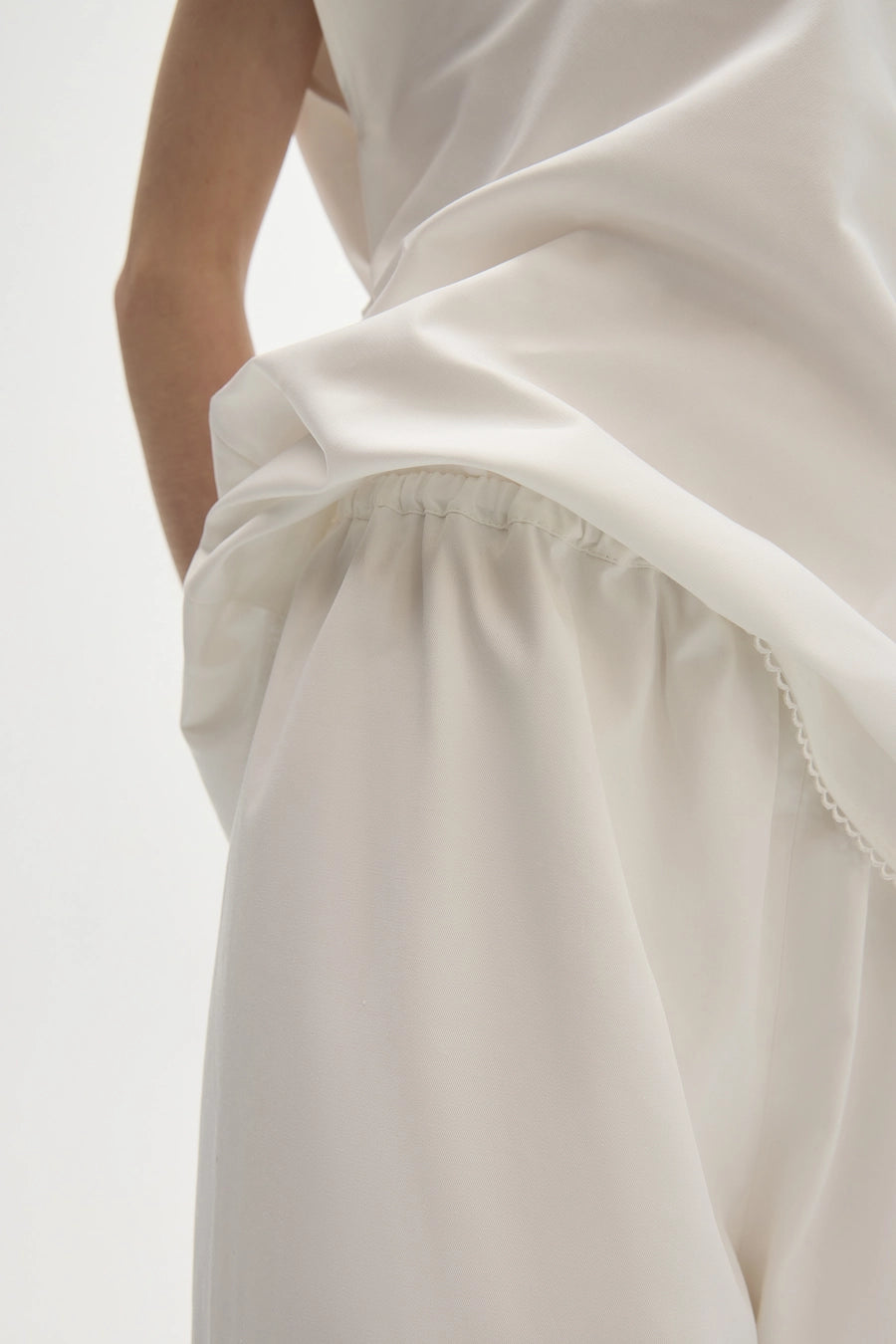 LACE TRIM TROUSERS