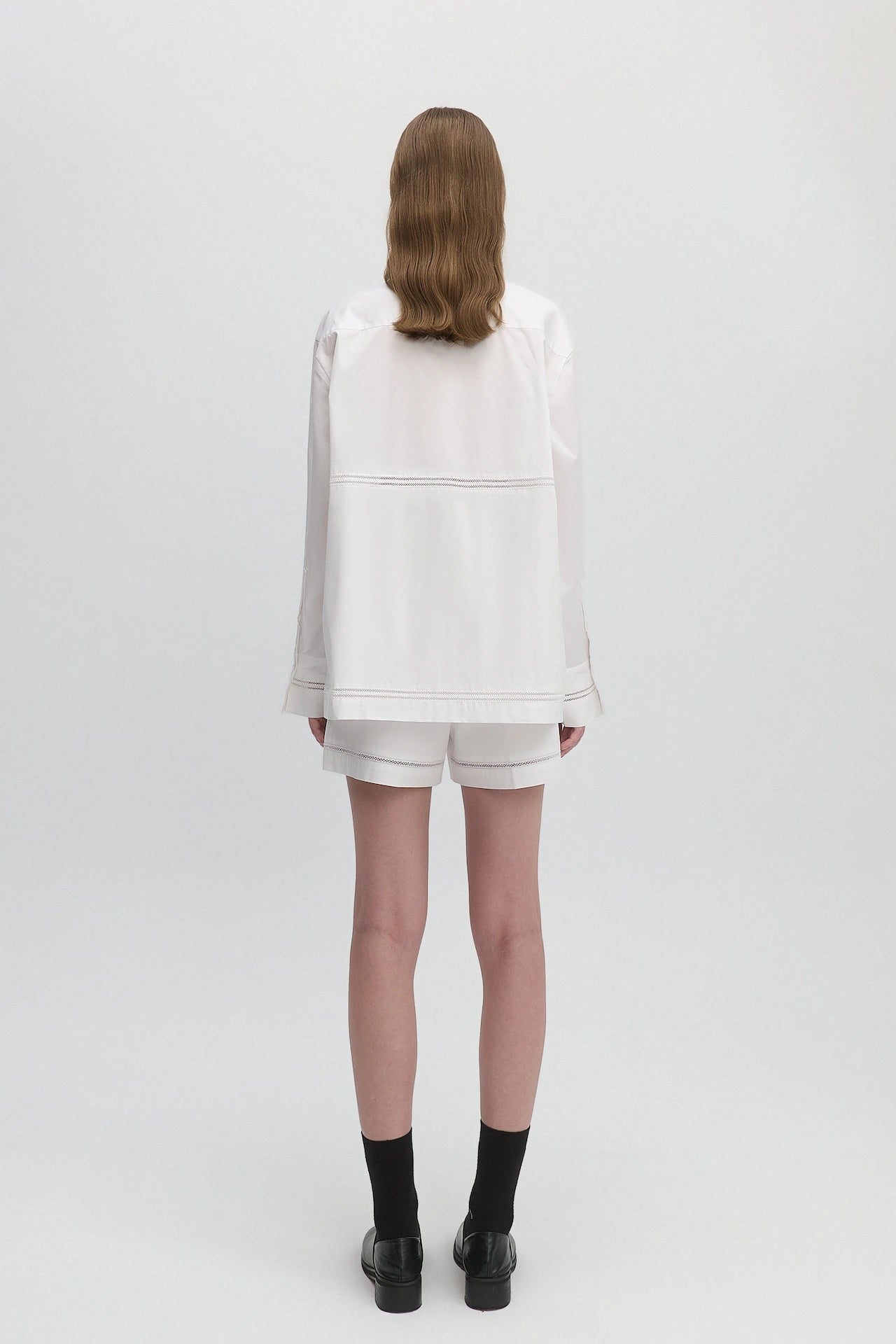 鏤空花邊襯衫
