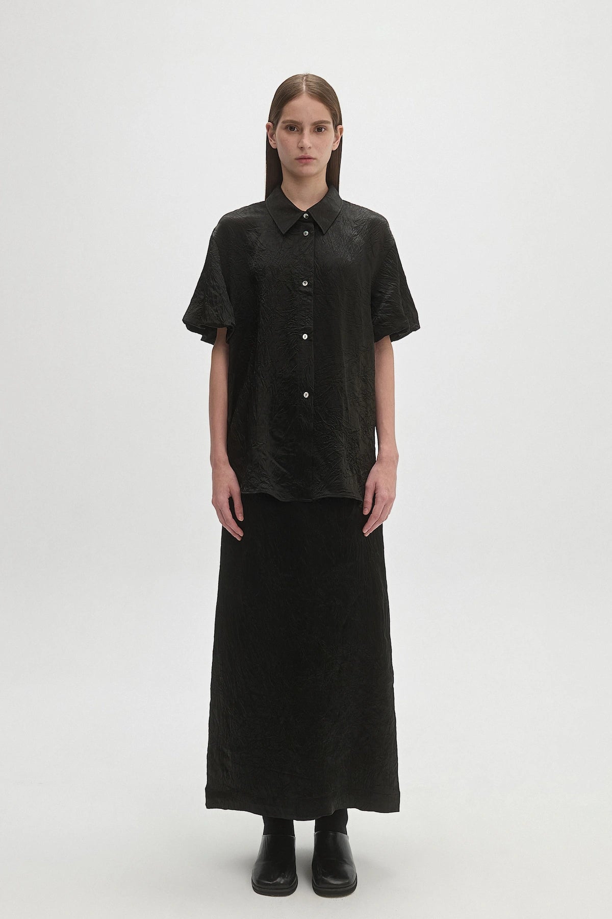 ACETATE PLEATED SHIRT