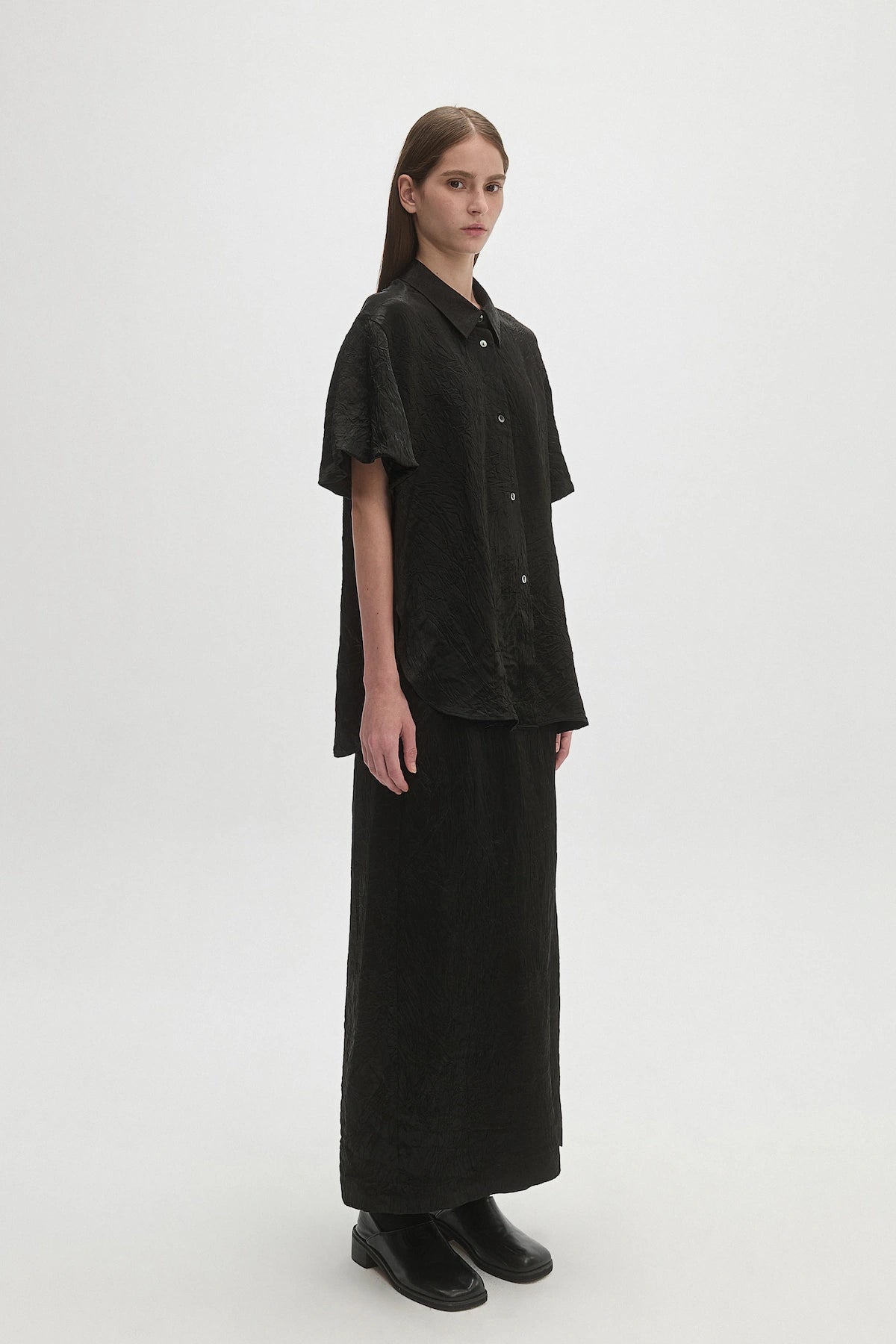 ACETATE PLEATED SHIRT