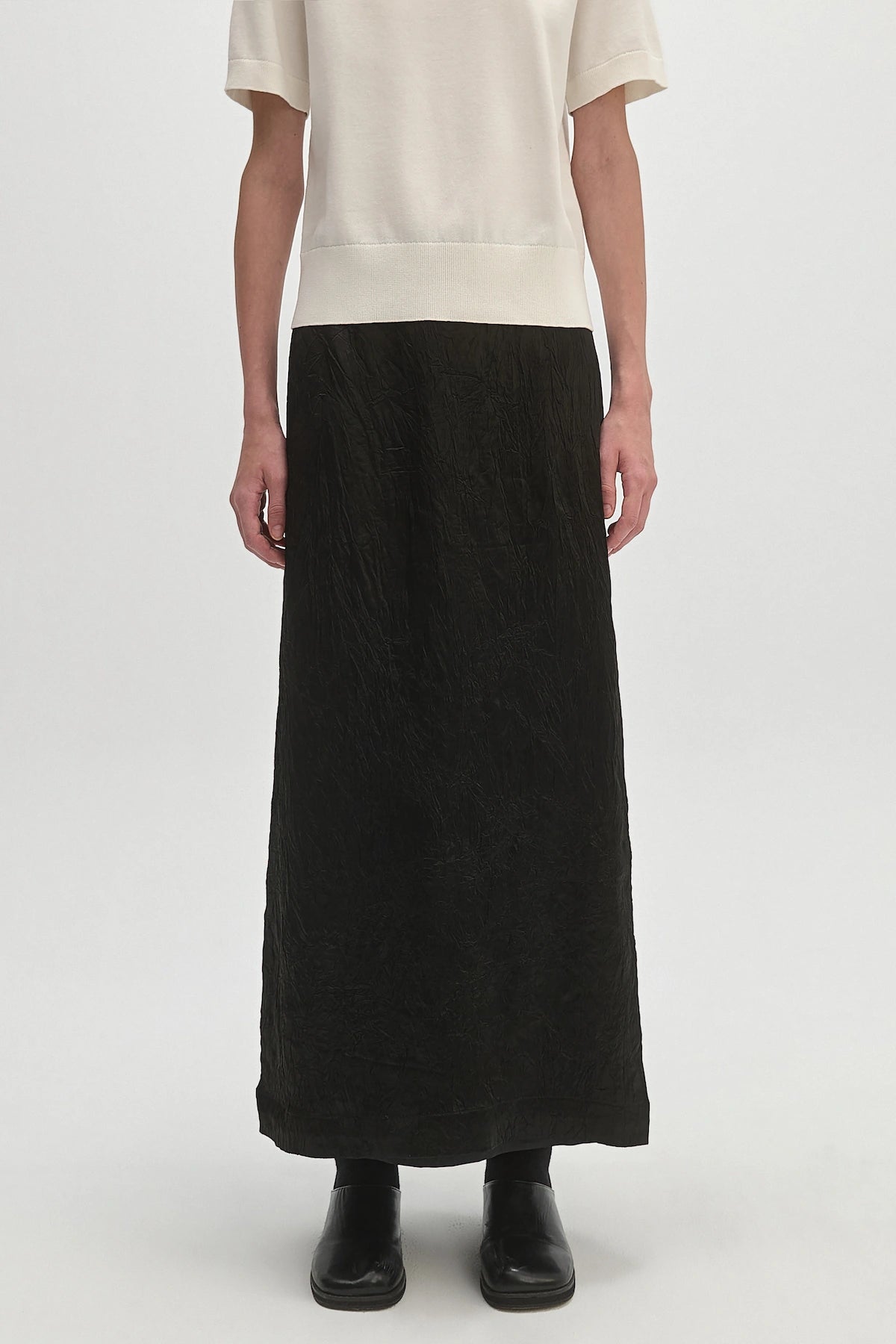ACETATE PLEATED SKIRT