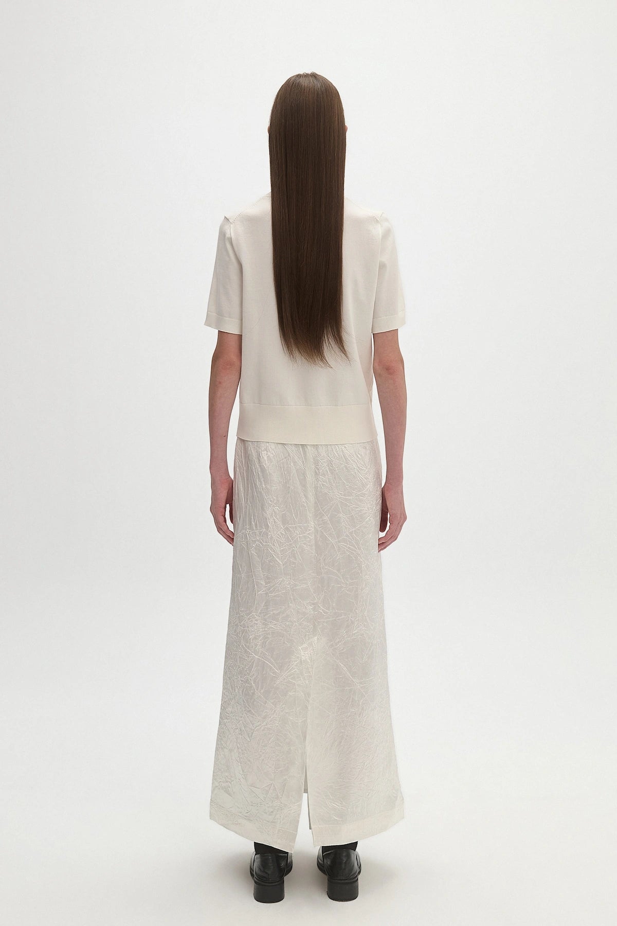 ACETATE PLEATED SKIRT