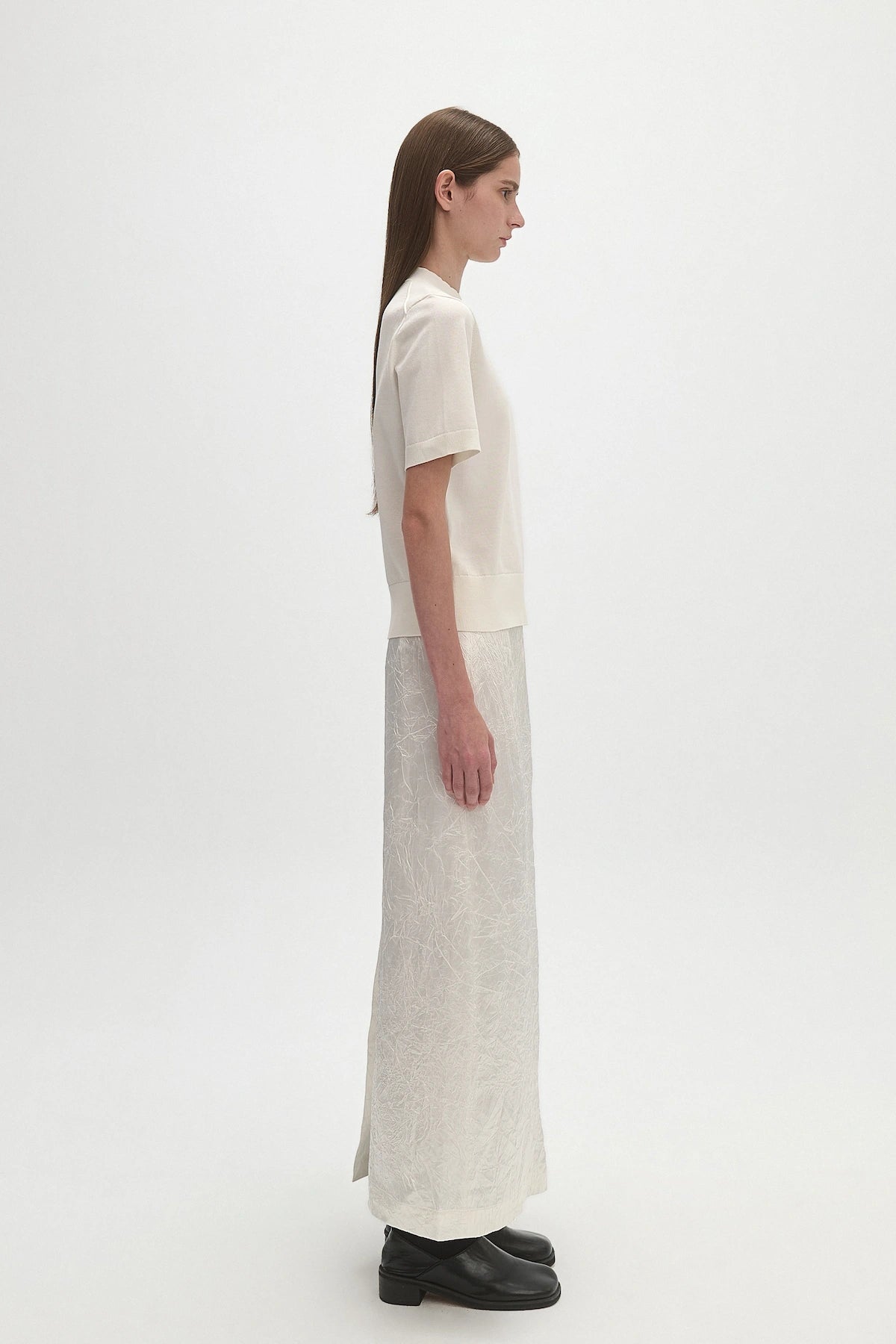 ACETATE PLEATED SKIRT