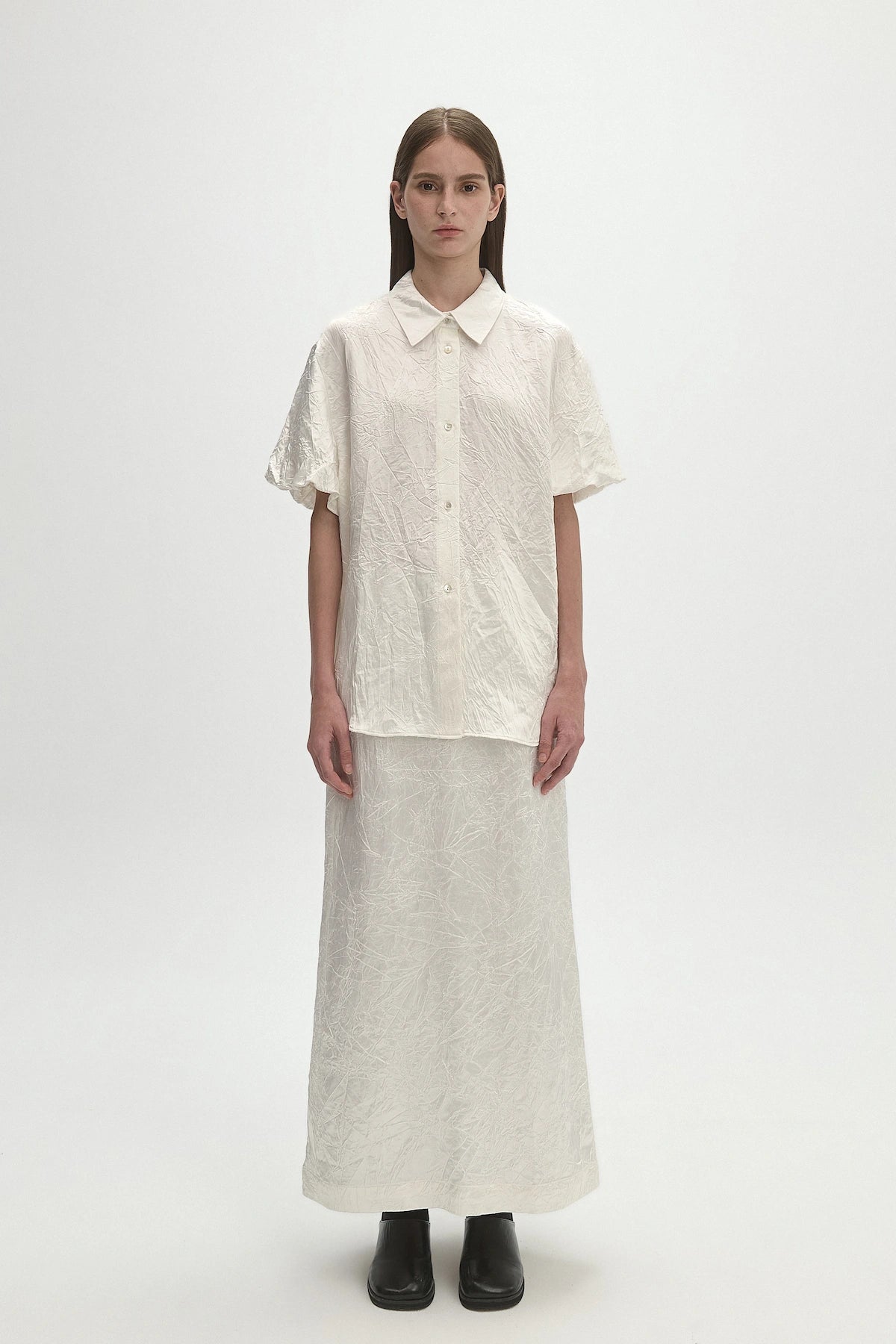 ACETATE PLEATED SHIRT