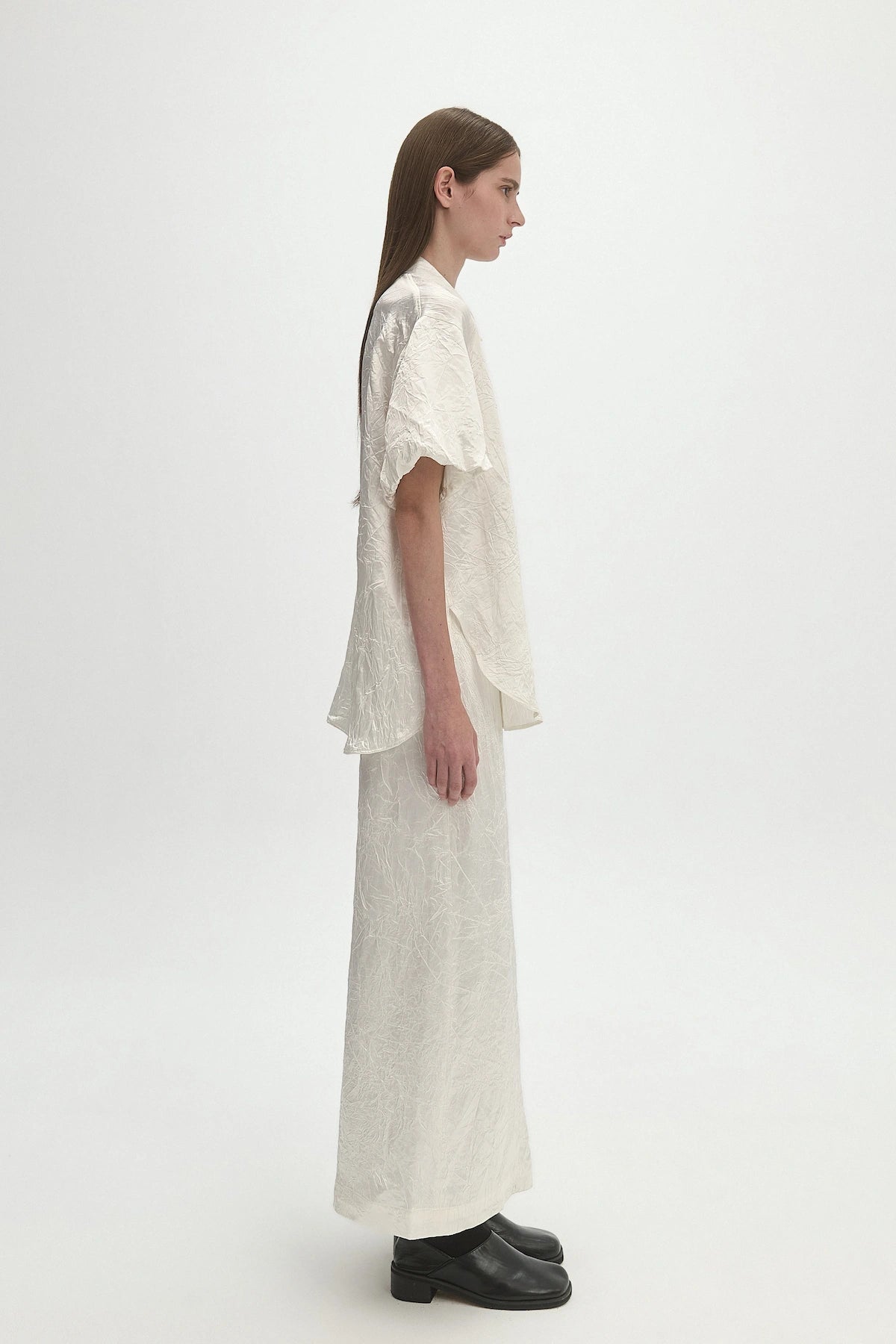 ACETATE PLEATED SHIRT