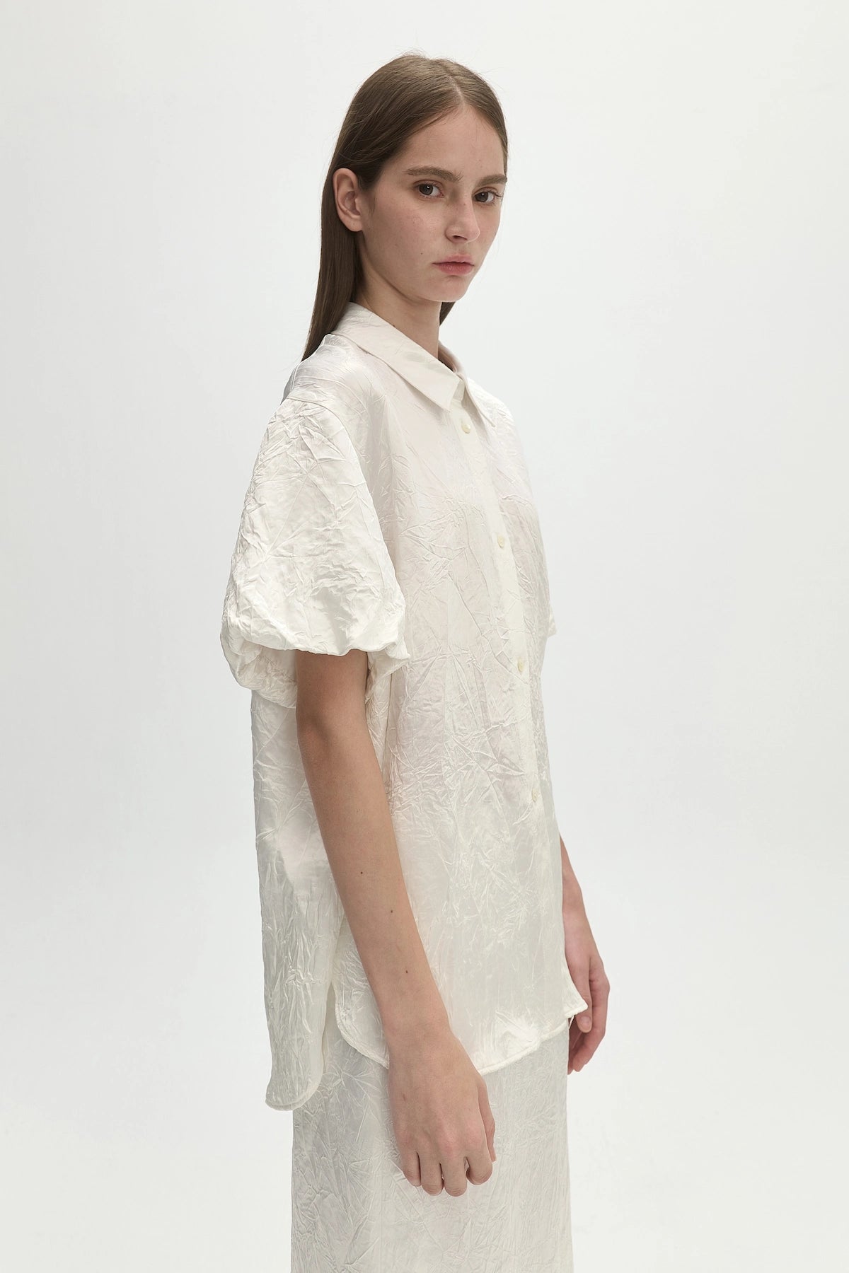 ACETATE PLEATED SHIRT