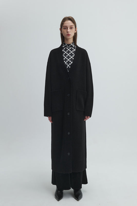 針織長外套