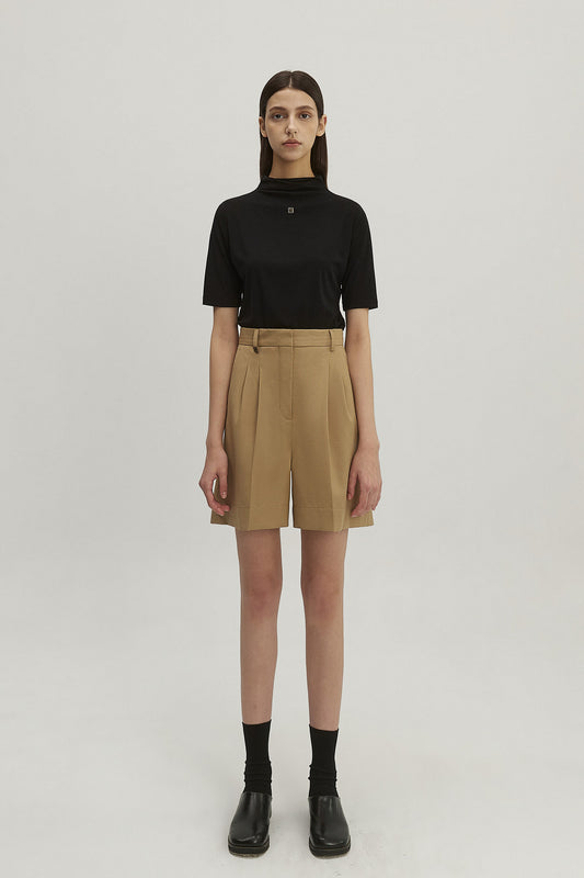 PLEATED SHORTS